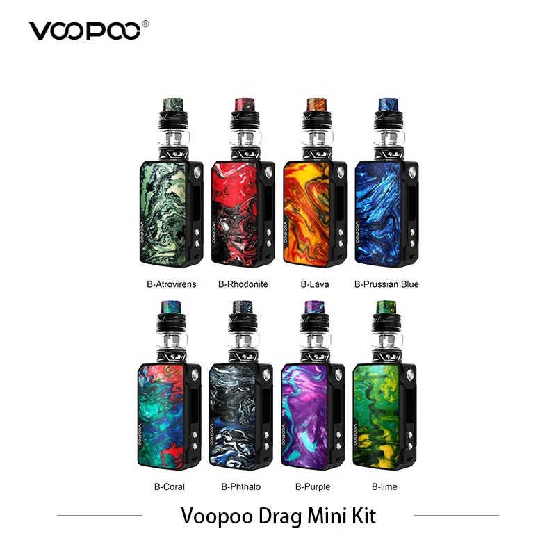 Электронный кальян VOOPOO Drag Mini 117w бокс мод Vape 4400mah Электронные сигареты 5 мл UFORCE T2