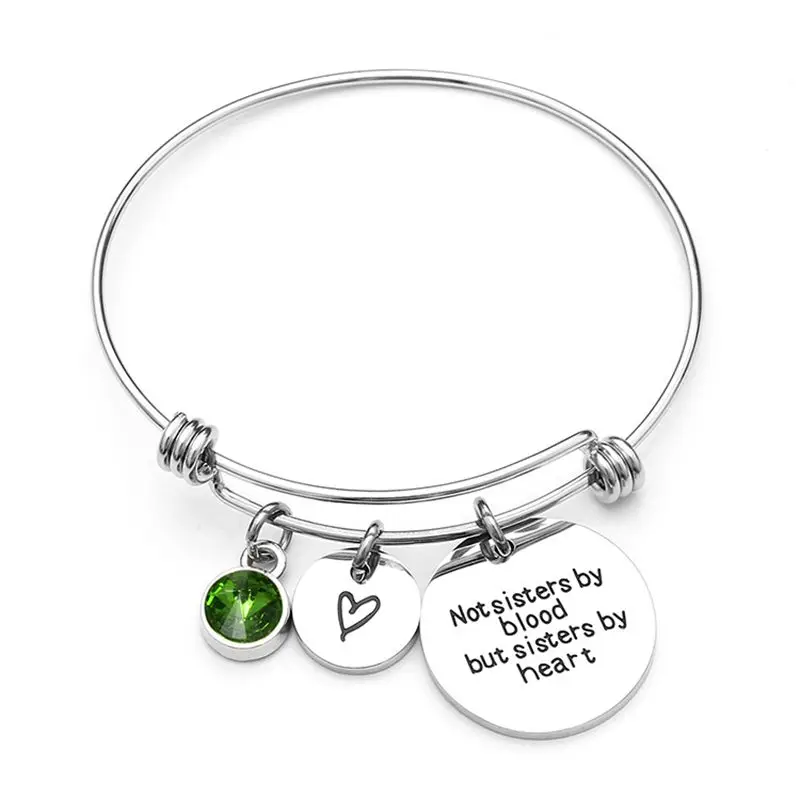 FUNIQUE Fashion Men Simple Letters Bracelet Femme Stainless Steel Sliver Pendant Bangle Women Boho Friend Jewelry | Украшения и