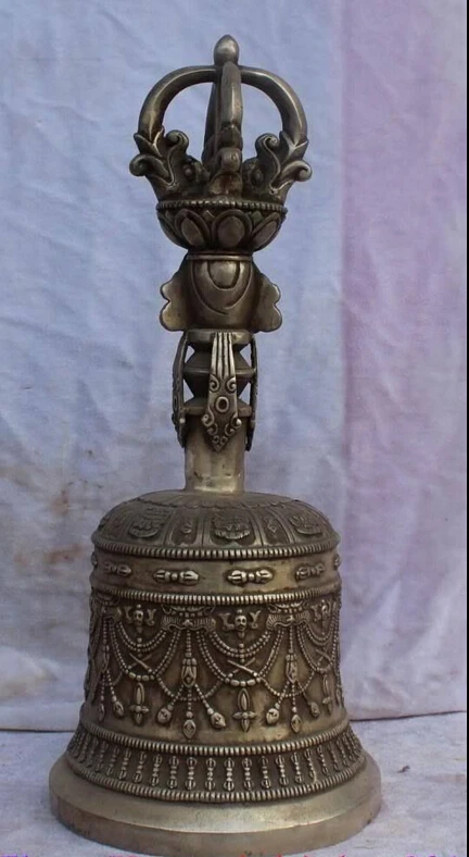 15 &quotТибет Тибетский буддист обряд Серебристый Высота танкетки 8 благоприятный