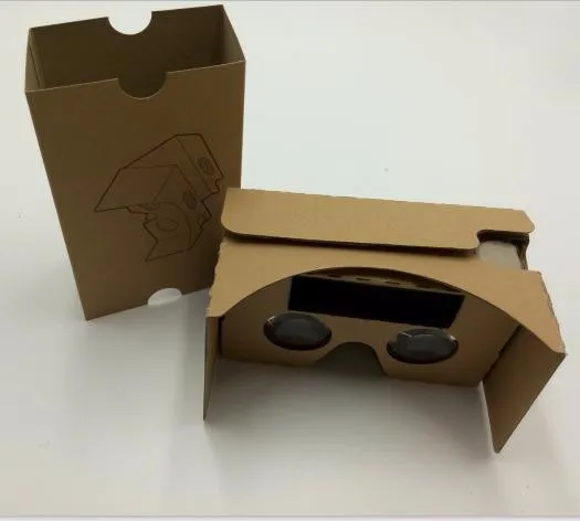 Оптовая продажа 50 шт./лот Google cardboard VR 2 0 II версия Гарнитура 3D очки для смартфонов 3 5