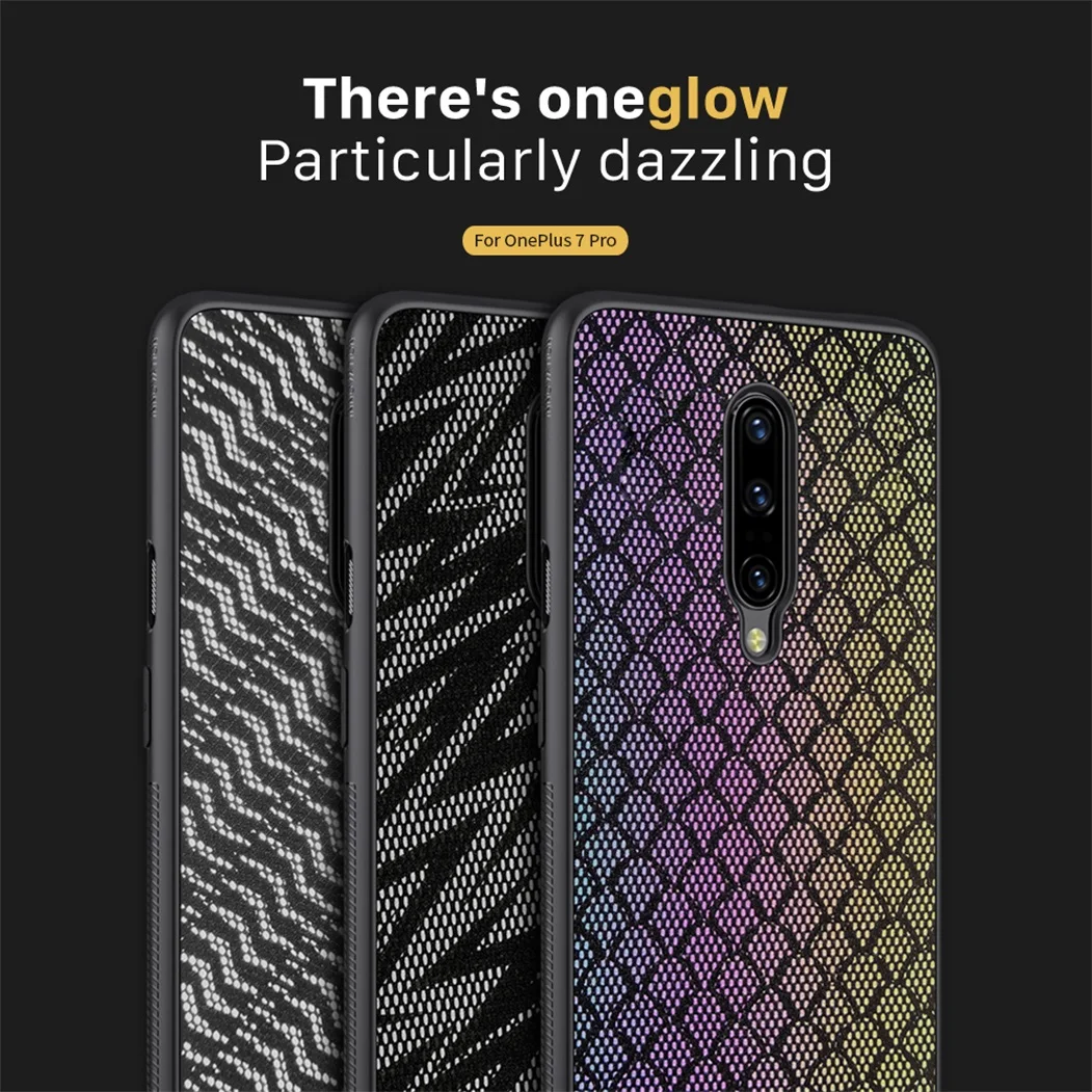 Чехол для OnePlus 7 7T Pro OnePlus7 чехол NILLKIN Twinkle чехол полиэфирная сетка светоотражающий протектор PC задняя крышка для OnePlus7 Pro