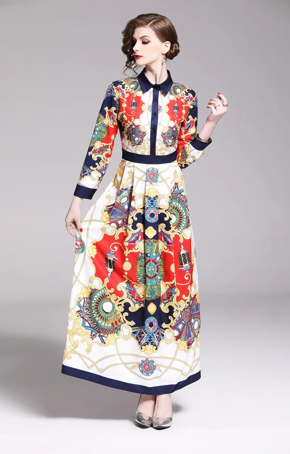 2019 на весну лето и осень взлетно посадочной полосы в винтажном стиле Цветочный