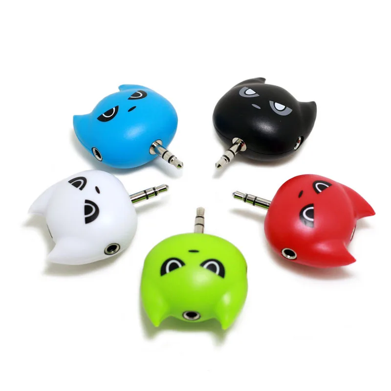 

2pcs Jack 3.5mm Audio Cable Connector Headset Converter Couple Audio Adapter Microphone Plug One Divided Into Three