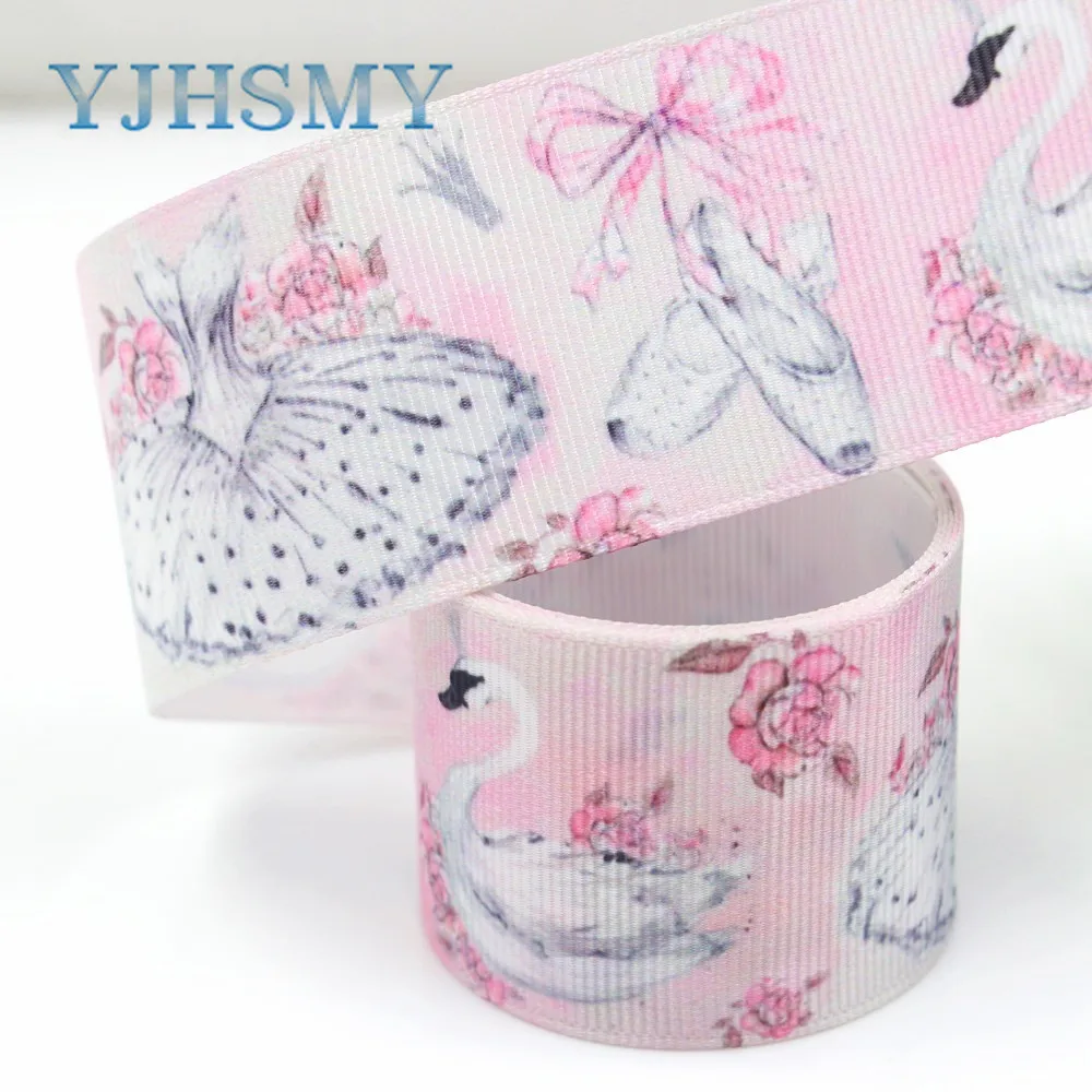 YJHSMY I-181117-249 10 ярдов 38 мм мультфильм ленты термопечать grosgrain украшение праздника
