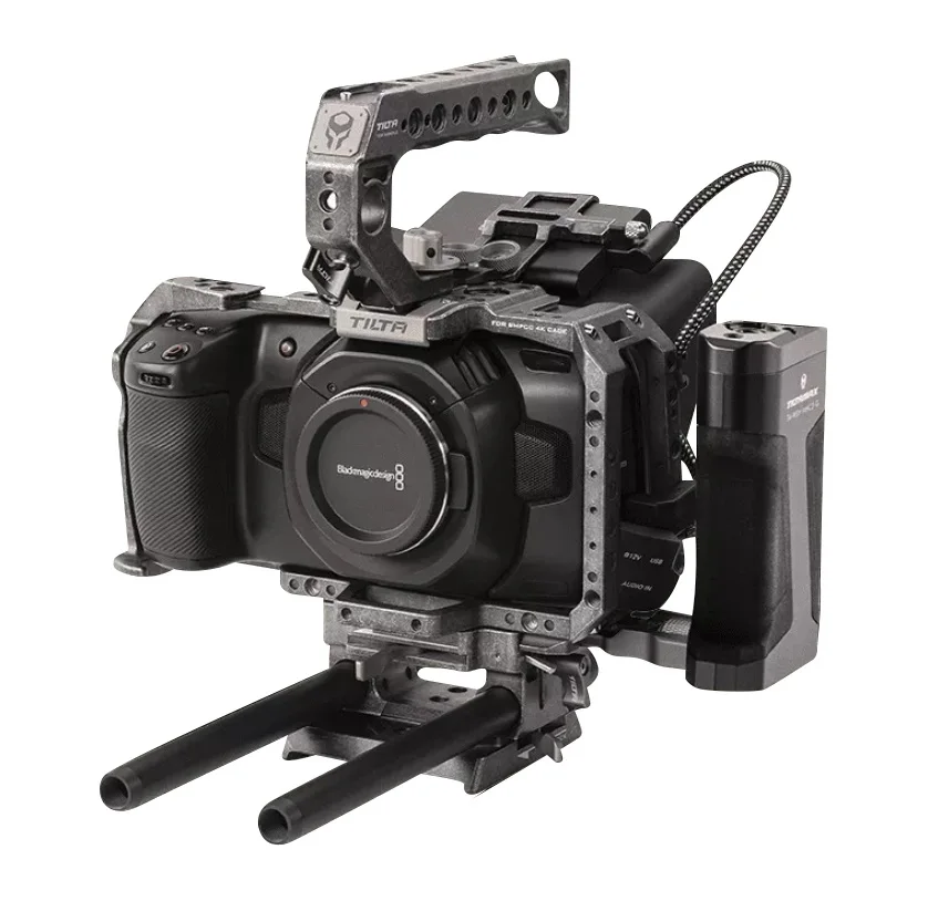 TILTA TA-T01-B-G чехол для камеры SSD с верхней ручкой для BMPCC 4K Pocket 6 K/Blackmagic Pocket cinema camera 4K Rig - Цвет: advanced kit