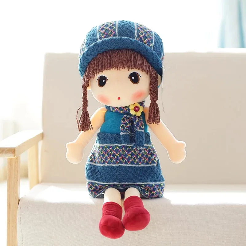 blue sweater 40 см/60 см свитер юбка шляпа Mayfair Мягкая кукла высокое качество плюшевые игрушки для детей девочек рождественские подарки на день рождения - Цвет: blue sweater