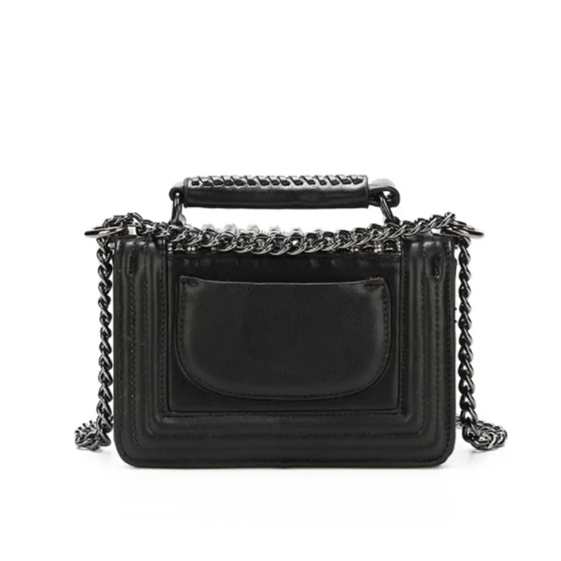 B0136 роскошные кожаные Для женщин сумки в стиле панк с заклепками Tote дизайнерские