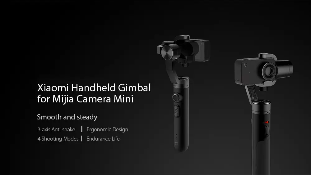 Brand New Xiaomi Mi Action Camera Handheld Gimbal Stabilizer 3 Axis Brushless Gimbals for Mijia Mini Camera with 5000mAh