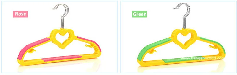 Новый стиль симпатичная пластиковая вешалка для одежды с милыми сердечками