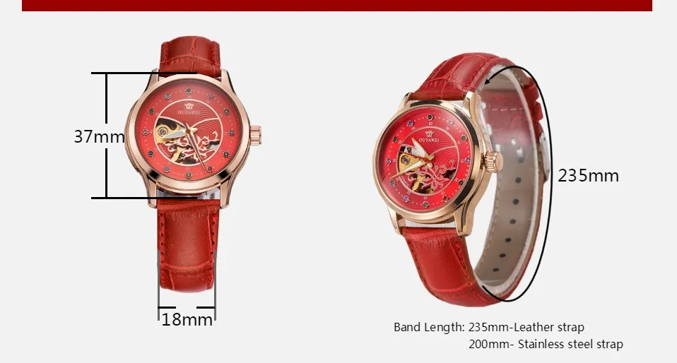 Reloj Mujer OYW модные женские часы механические Автоматические наручные часы movement полный стальной ремешок механические часы Relogio Feminio