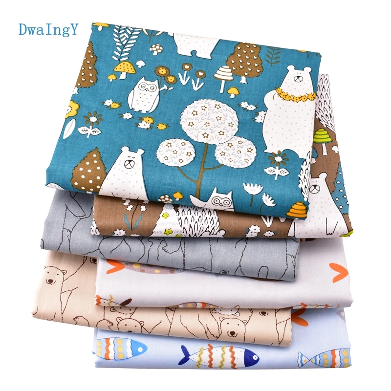 DwaIngY 6 шт./лот или 50x16 0 см/шт. хлопчатобумажная ткань для лоскутного шитья сделай