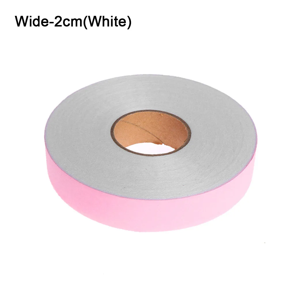 Wide-2cm(White) 100 м односторонняя клейкая ткань для DIY аксессуаров, ткань чудо-паутина, утюжок на клейкой ленте, рулон одежды для шитья, Подвернутый подол - Цвет: Wide-2cm(White)