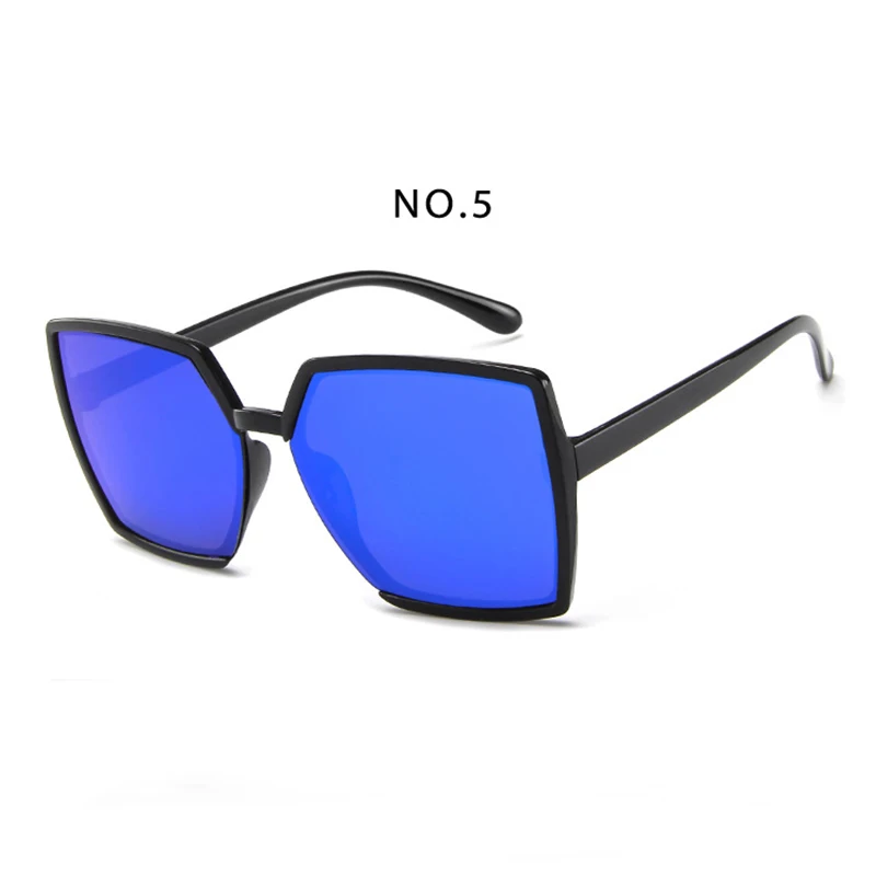 Женские солнцезащитные очки с квадратной оправа Polygon черные винтажные