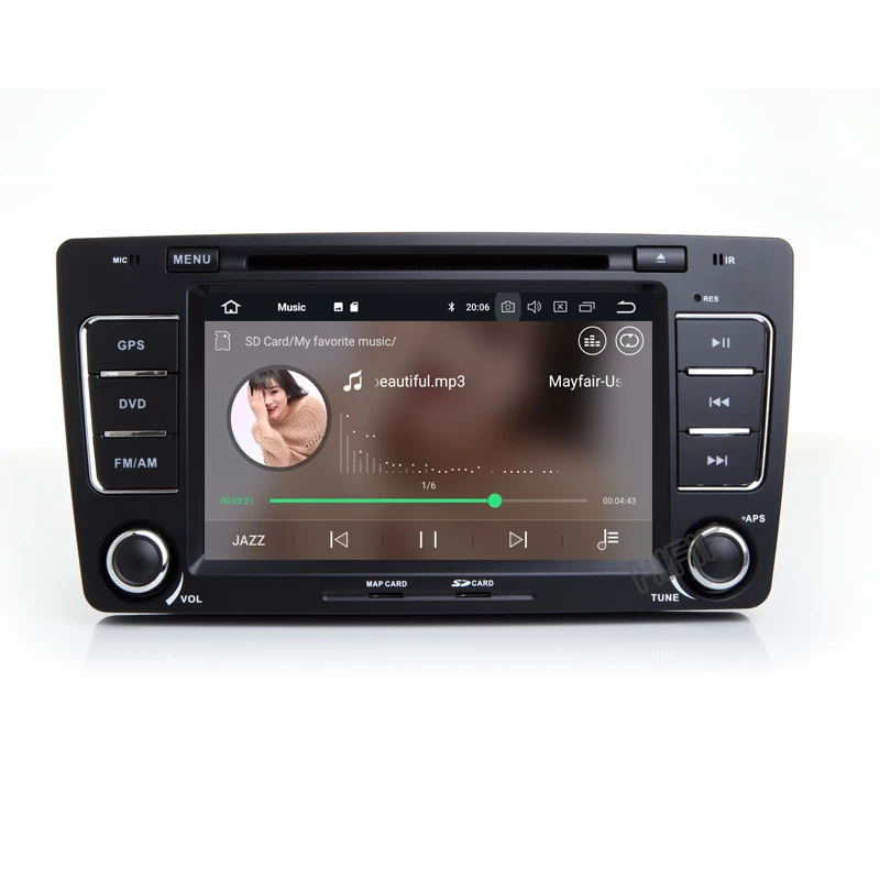 7 &quotHD IPS Android 10 4G 64G 2din HD Автомобильный dvd-плеер с экраном gps для Skoda Octavia A5 Yeti Fabia 2008-2013