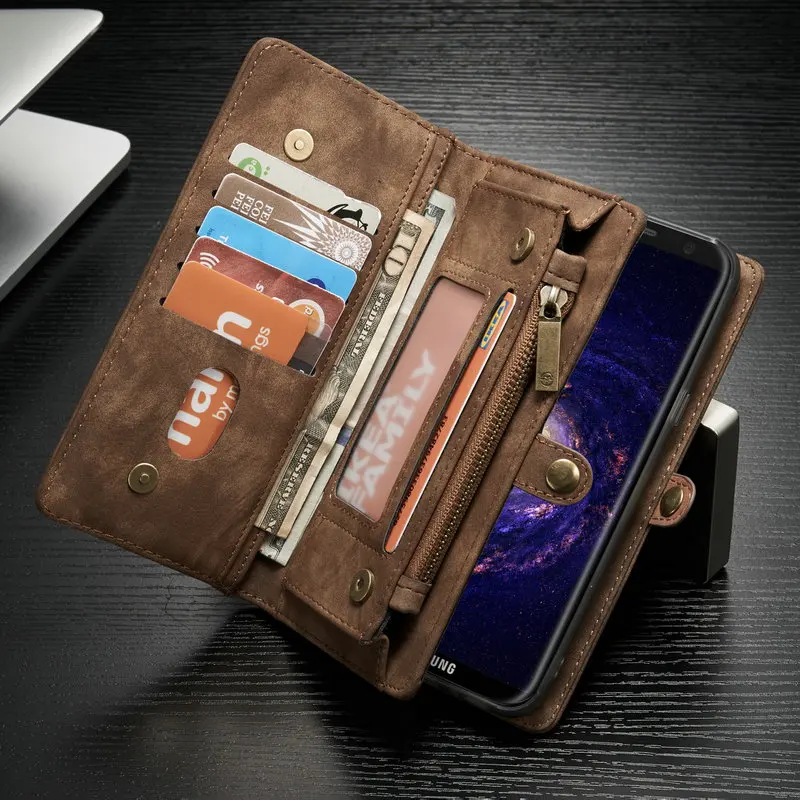 Чехол для телефона CaseMe Samsung Galaxy S21Ultra S8 Plus многофункциональный кошелек из