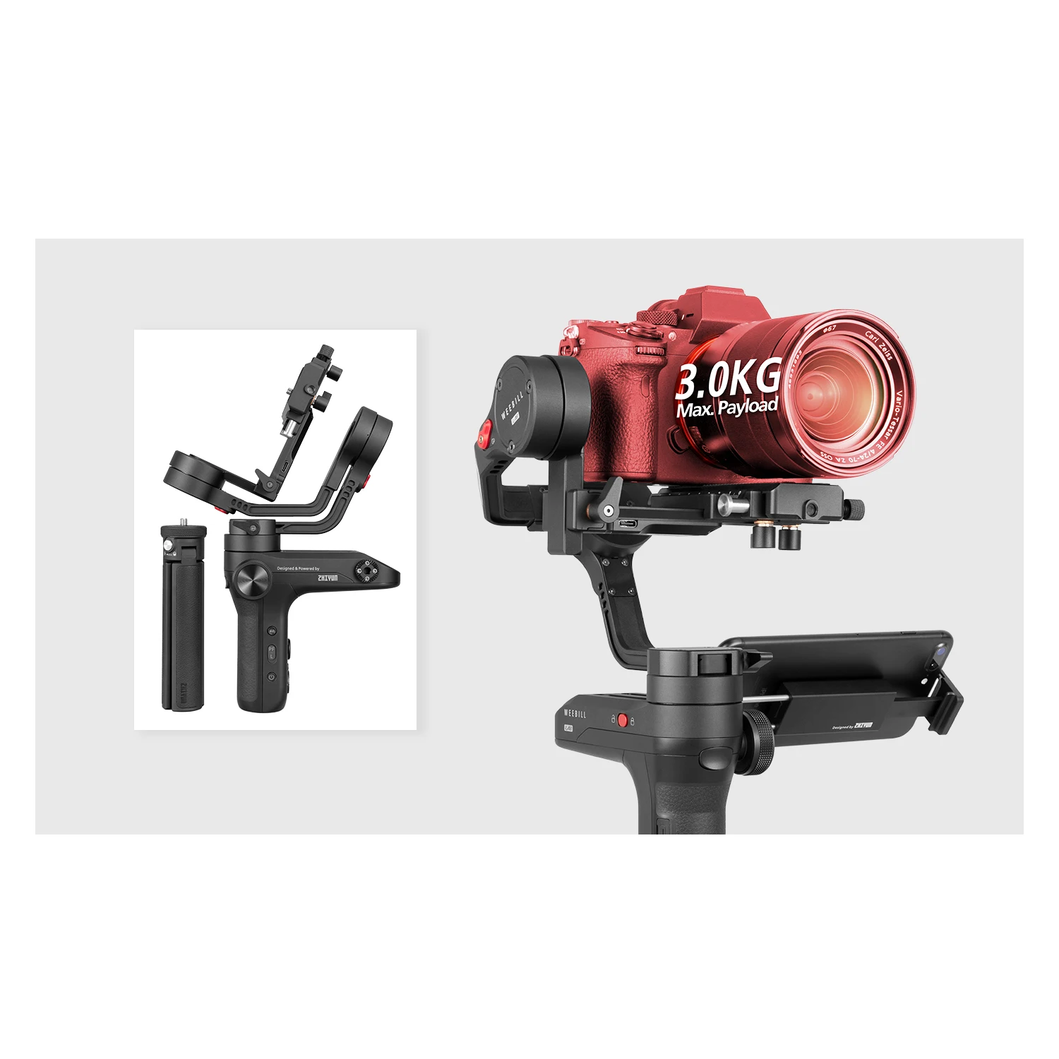 ZHIYUN weeball LAB 3 осевой Ручной Стабилизатор беззеркальной камеры ручной стабилизатор