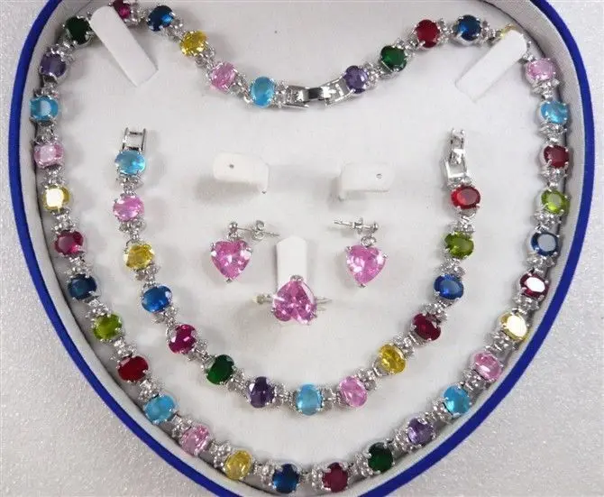 Браслет/серьги/Кольцо/ожерелье + подарочная коробка|necklace set|necklace ring setnecklace earring sets |