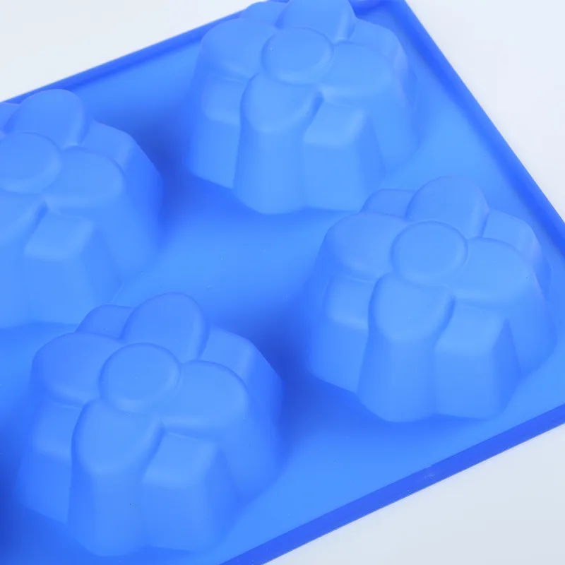 100% пищевой силикон 6 полостей восьмиугольная форма башни для торта стандартная