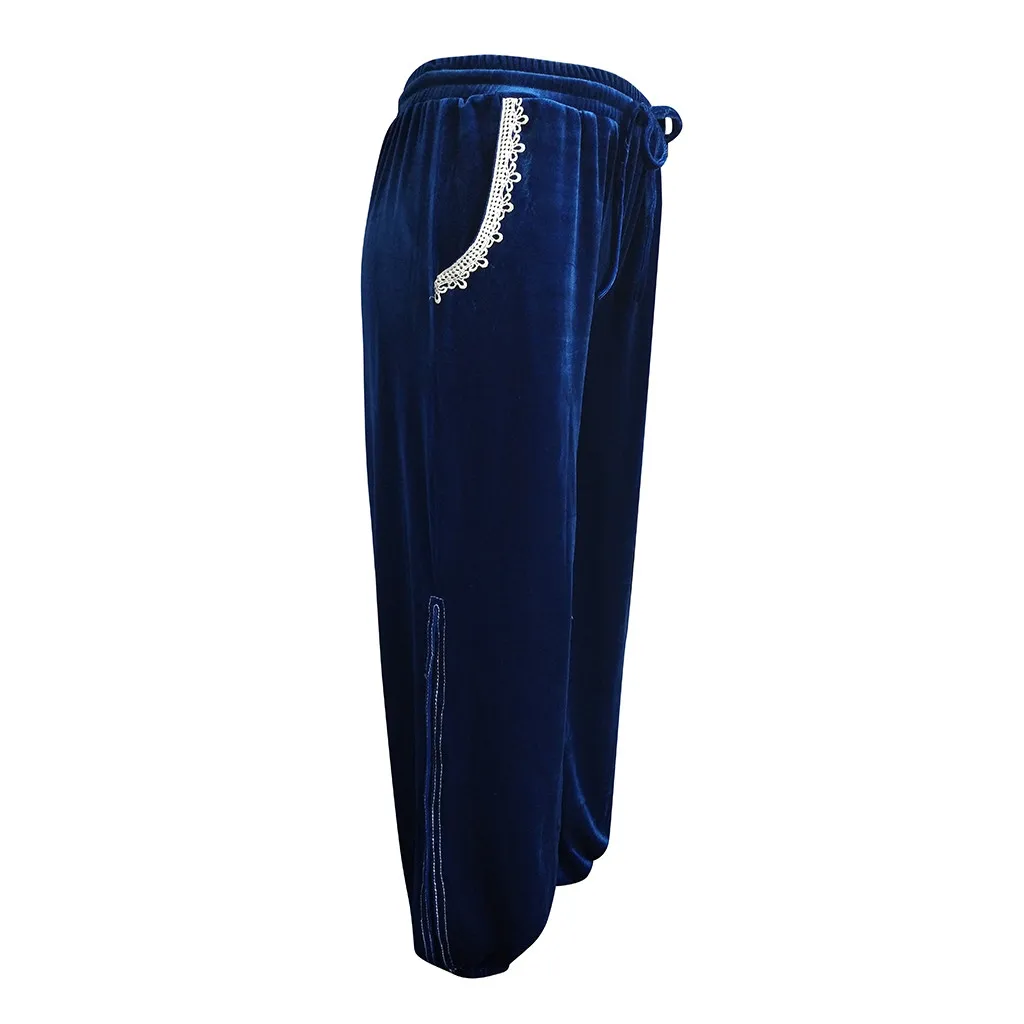 Женские мягкие свободные тайские шаровары Свободные повседневные брюки в стиле