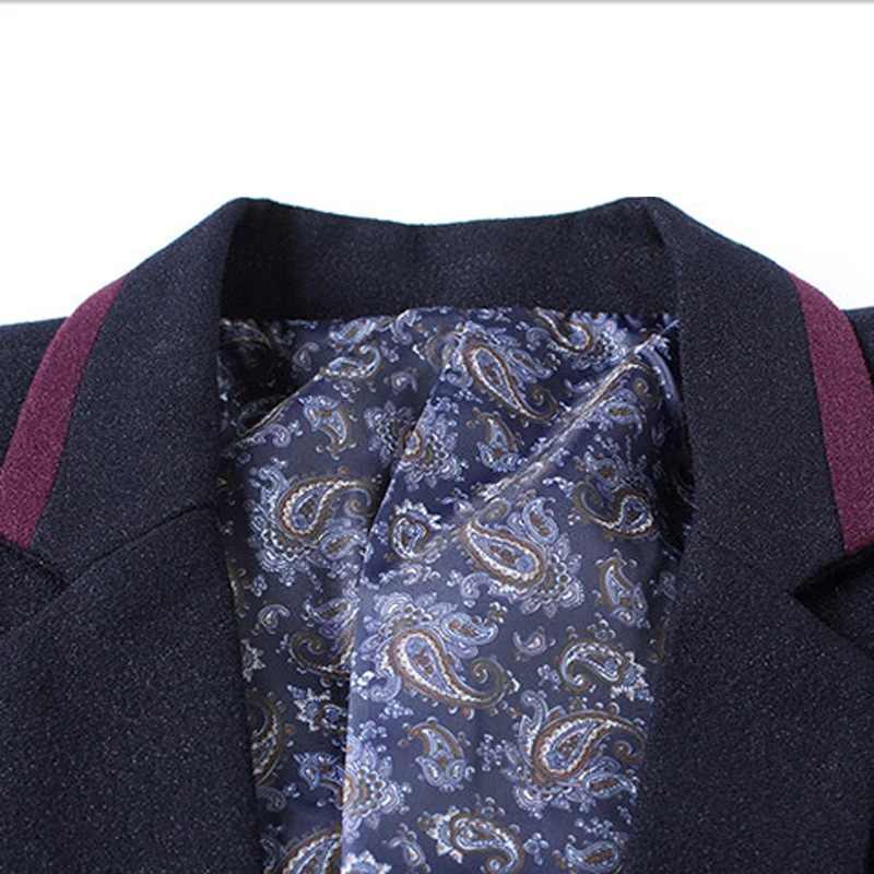 2017 Весна Для мужчин S блейзер из массива бутик Костюмы для высокое качество