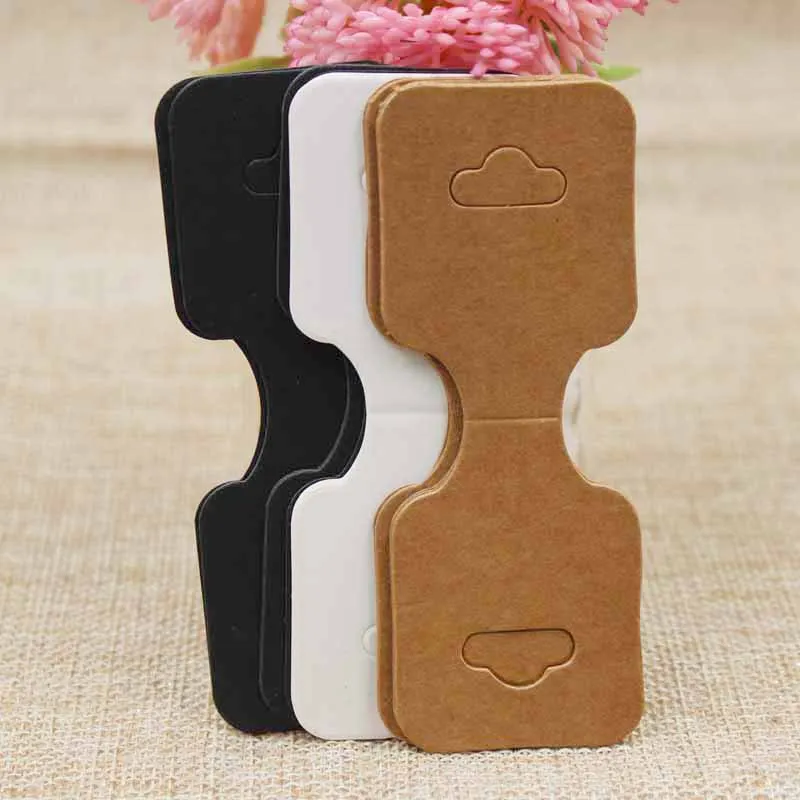 90*35 мм оптовая продажа пустая крафт-карта/белая/черная ювелирная витрина