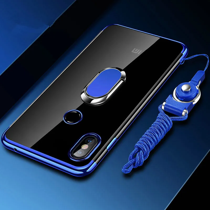 Чехол для Xiaomi Mi Max 3 роскошный тонкий магнитный автомобильный держатель мягкая