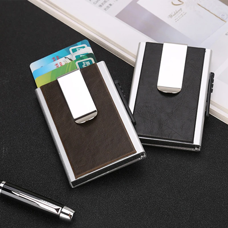 Bycobecy Анти Rfid защита банк карты Porta Tarjetas алюминиевый держатель модный
