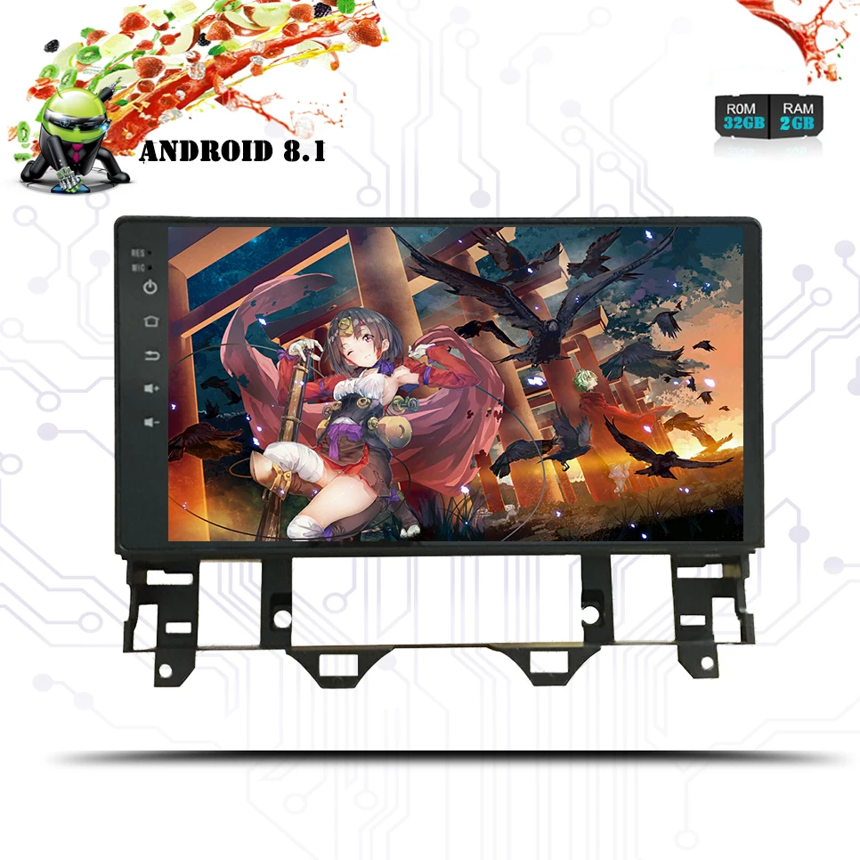 Восьмиядерный 2 din 10 1 ''Android 8 dvd плеер для Mazda 6 Mazda6 2003 2008 автомобильный 1024*600 радио