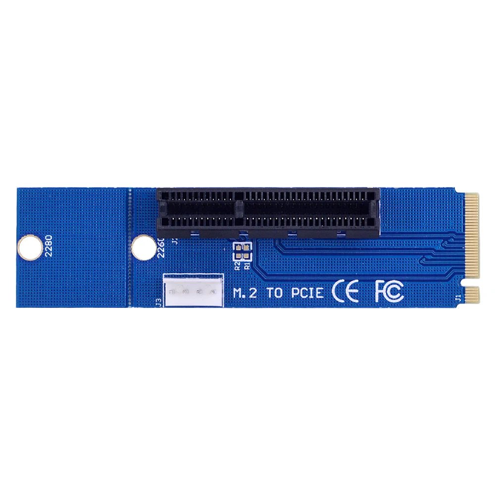 Адаптер CHIPAL PCI E 4X Мама к NGFF M.2 папа e 1x 4x с кабелем питания для майнера BTC|pci-e 1x|ngff