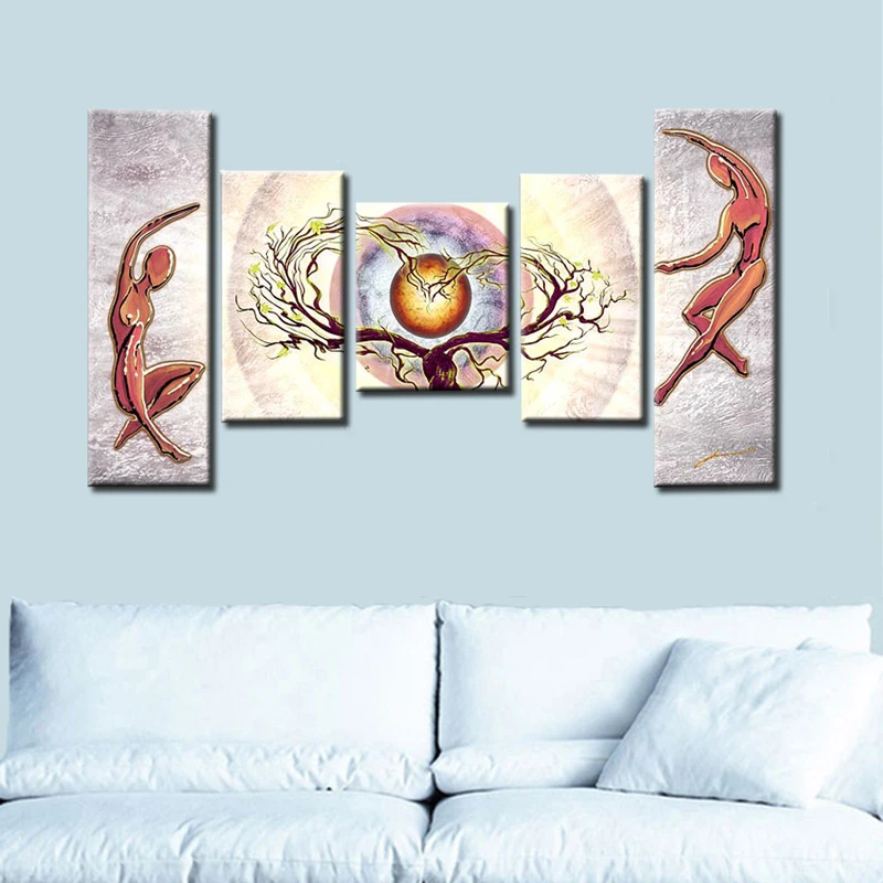 5 шт. набор для рисования на холсте без рамки | Дом и сад