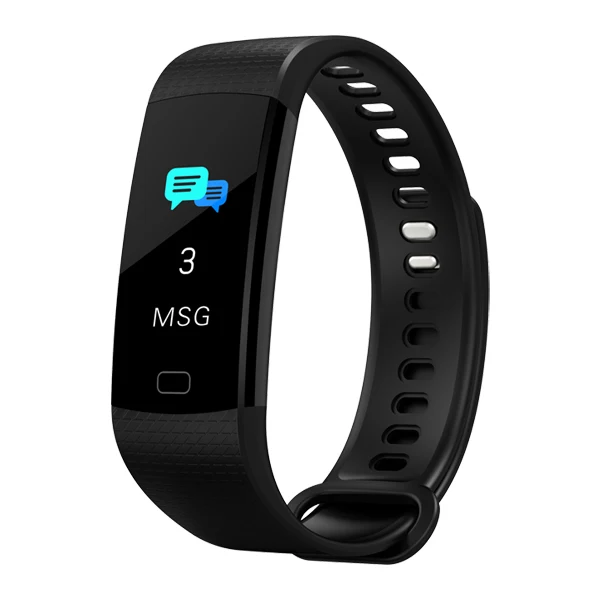 Black MAFAM Y5 Smartwatch электронные умные часы для женщин и мужчин, спортивные часы для бега, скалолазания, шагомер, СВЕТОДИОДНЫЙ цветной экран - Цвет: Black