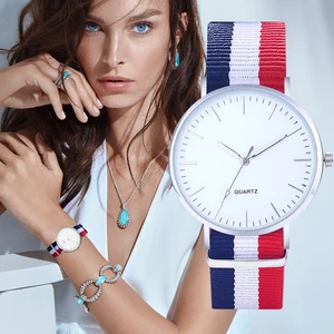 Women Watch Fashion Nylon Strap Wrist Watch Women's Watches Simple Designer Clock wrist watches for women relogio feminino