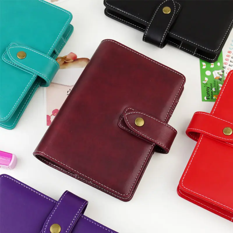 Винтажный креативный блокнот Yiwi JAMIE Note A5 A6 с большим кольцом|leather notebook|faux leather