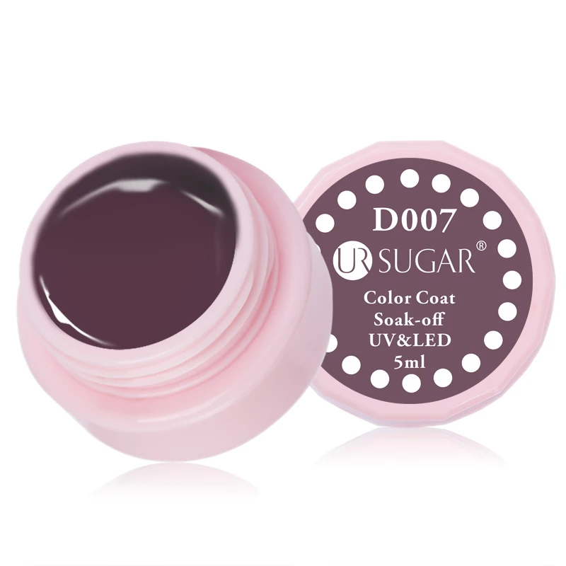 D007 Ur Sugar 5 мл УФ-Гель-лак для ногтей Набор серых и красных цветов УФ-светодиодный лак для украшения ногтей маникюрный лак - Цвет: D007