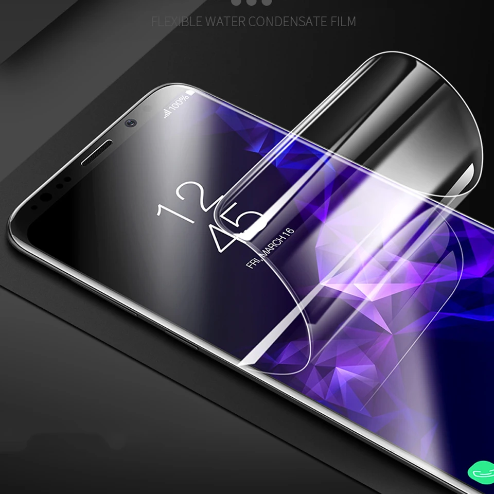 3D изогнутая мягкая пленка для Samsung Galaxy S9 Plus Note 8 S8 S7 Edge A3 A5 A7 2017 Защитная экрана