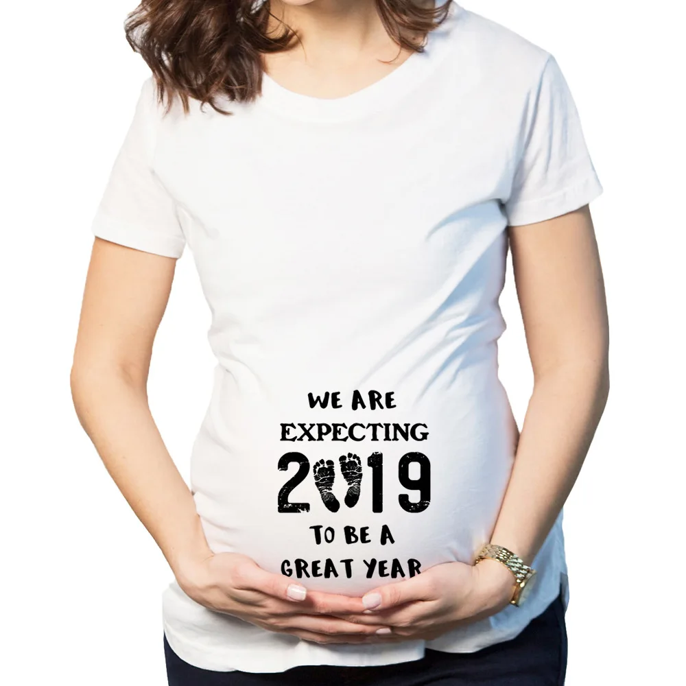 

Women Maternity Clothing Tees Tops Summer Pregnant Maternity T Shirts Short Sleeve Casual Pregnancy Clothes Funny For Pregnant