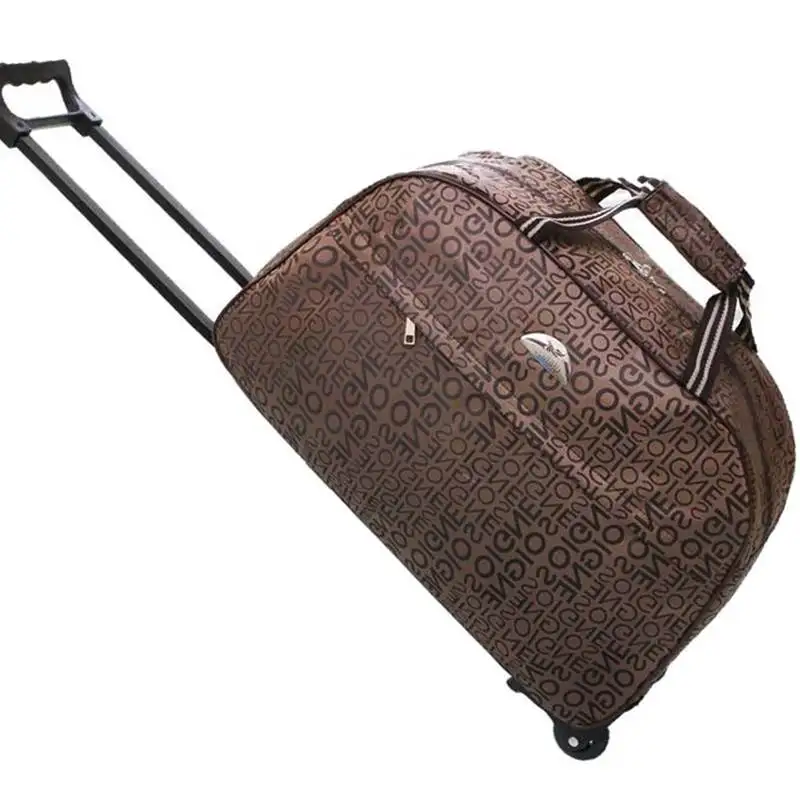 

Large Wheeled Duffle Trolley Bag Women Soft Luggage Travel Bags on Wheels Fashion Designer Duffel Waterproof Bags Packing c