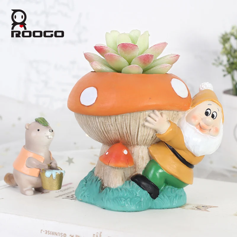 Roogo цветочный горшок мини садовый кактус для суккулентов современный комнатный
