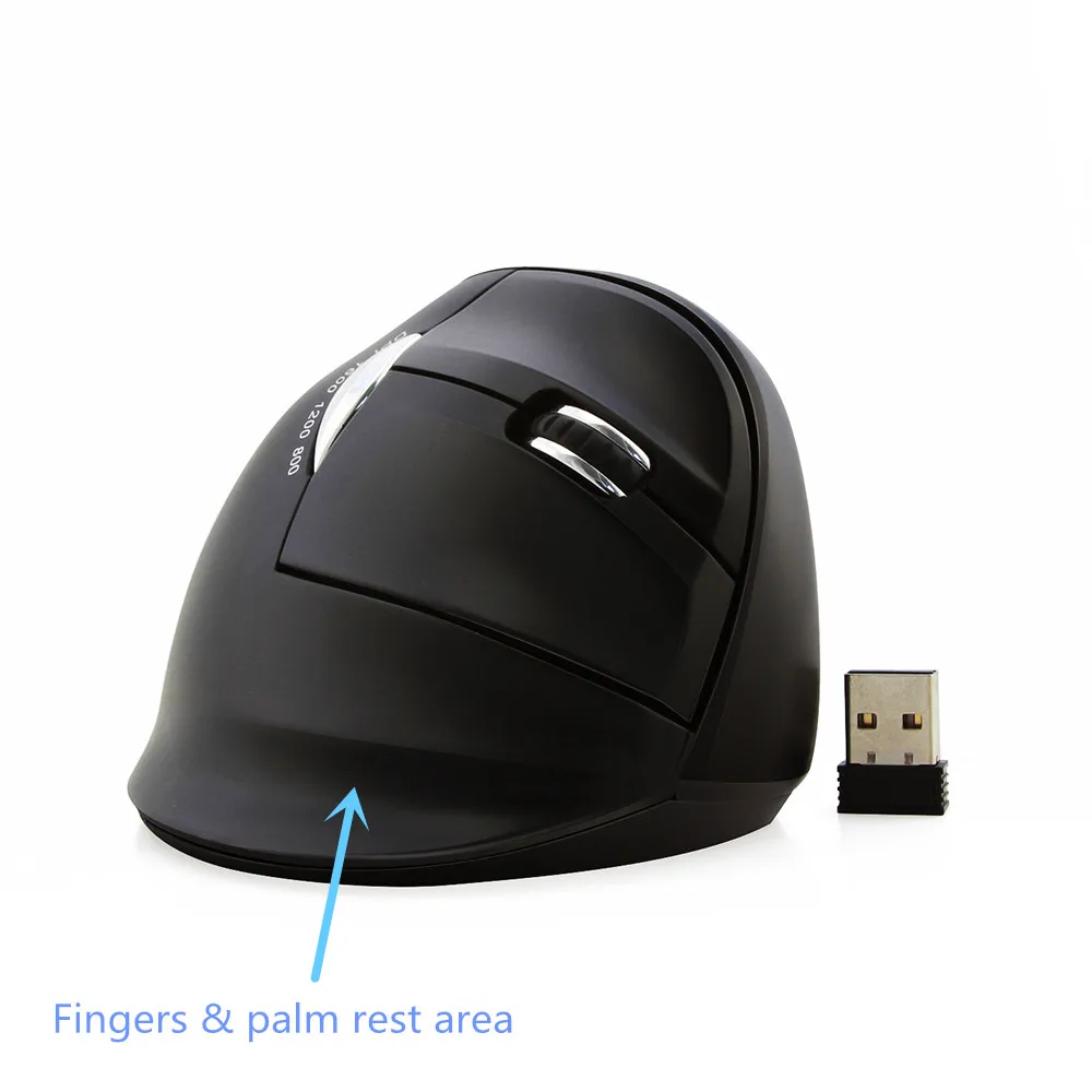 Беспроводная эргономичная Вертикальная мышь серии USB компьютера правой рукой