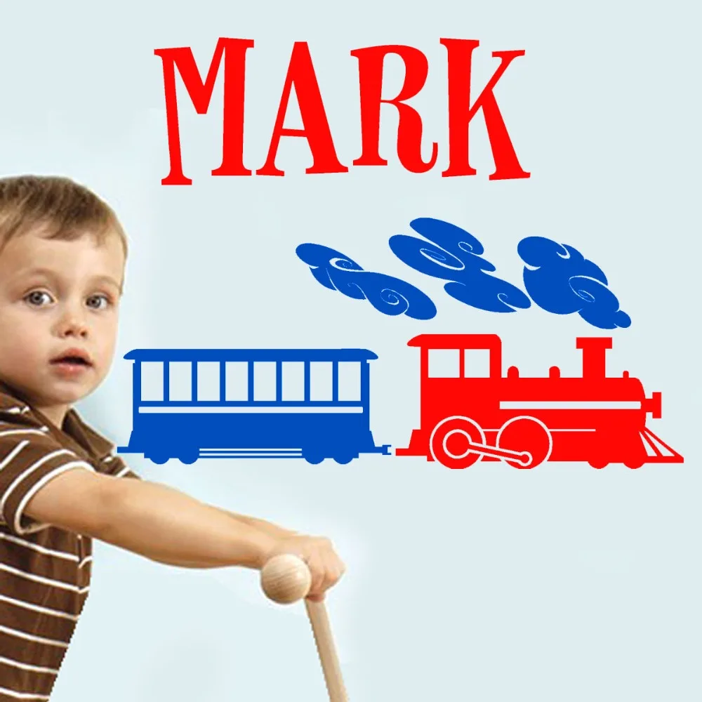 Пользовательские имя ребенка мальчиков виниловые наклейки на стены Стикеры