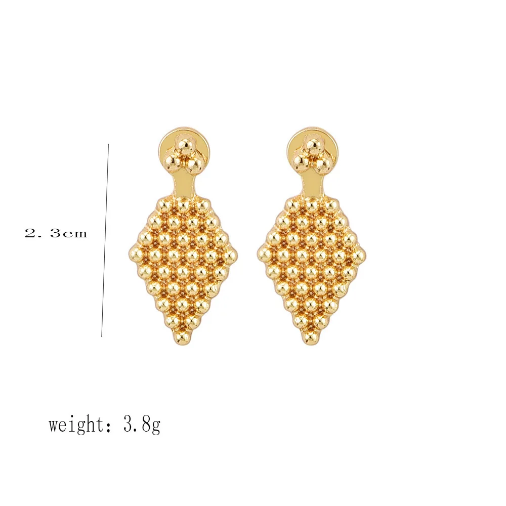 Новые корейские серьги Модная бижутерия простые треугольные точки женские