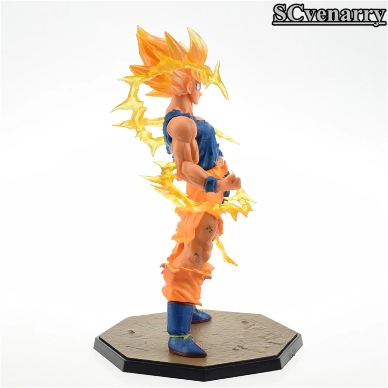 Аниме Dragon Ball Z Goku фигурка Супер Saiyan Son Gokou Боевая версия. ПВХ Фигурки Модель игрушки
