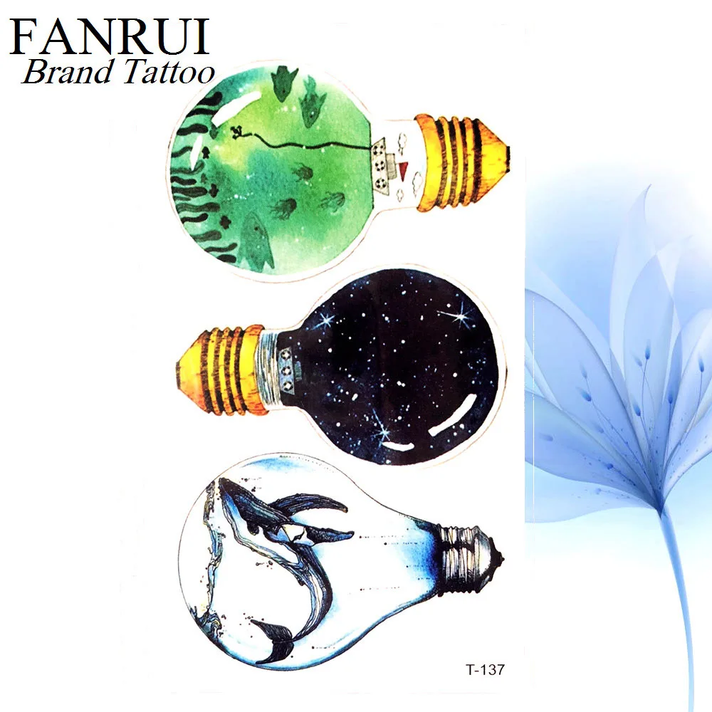 Летняя стильная популярная Акварельная Татуировка Тигр бабочка временная