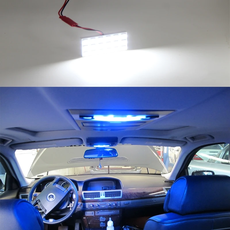 10 шт. белый зеленый синий 18 Smd Led панель авто интерьер чтения карта лампа Лампа