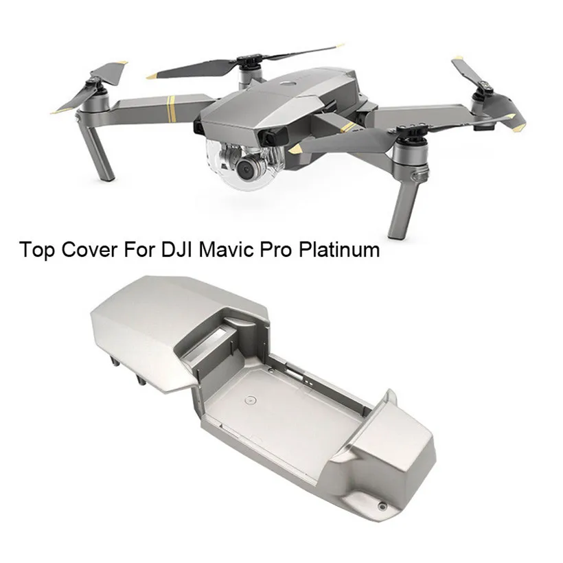 Светло-серый Omeshin для DJI Mavic Pro Platinum Drone верхняя оболочка Корпус чехол запчасти 180305 Прямая поставка - Цвет: Светло-серый