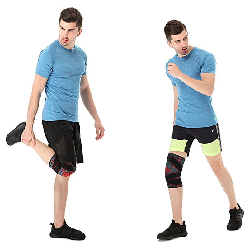 1 шт. двойного назначения под давлением наколенники подтяжки фиксатор для колена