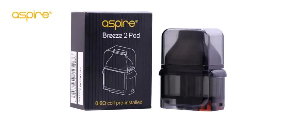 Aspire Breeze 2 Vape Pod 3 мл/2 мл E juice емкость предварительно установленная катушка 0.6ohm для