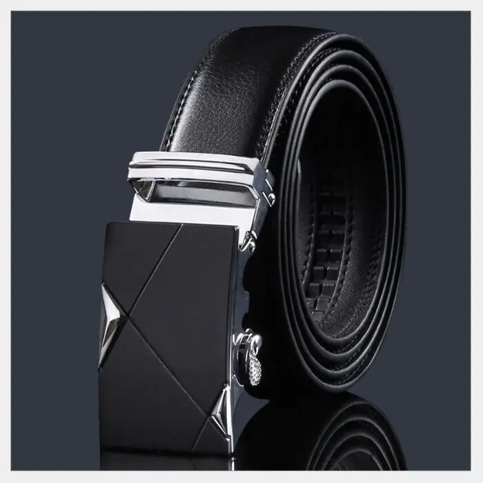 Ремень мужской из воловьей кожи с автоматической пряжкой длиной 130 140|automatic buckle|belt