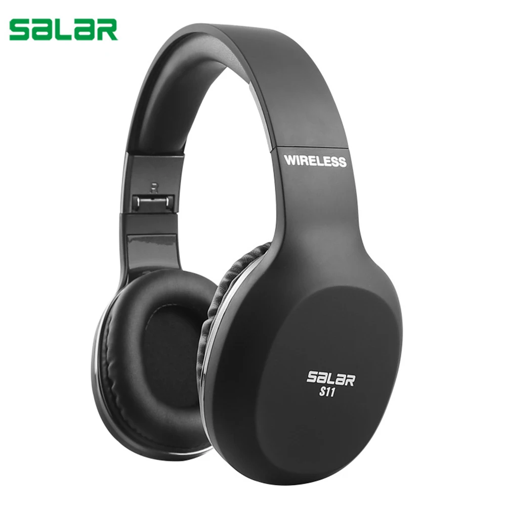 Беспроводные наушники Salar S11 Bluetooth 4 2 складные игровые с микрофоном для телефона