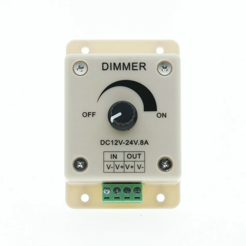 Светодиодный диммер DC12V ~ 24V 8A контроллер диммера с ручным вращением регулятор